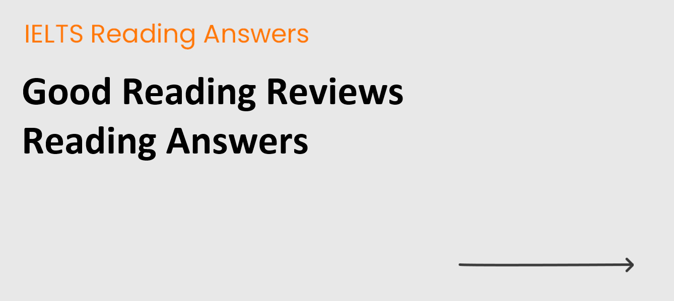 Good Reading Reviews Reading Answers